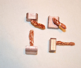 SET OF 4 CARBON BRUSHES FOR NIPPON DENSO STARTER MOTOR  –  140740